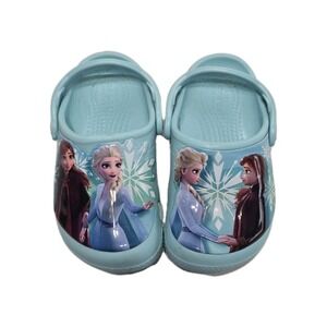 CROCS Light Blue Kids' Frozen Character Clogs